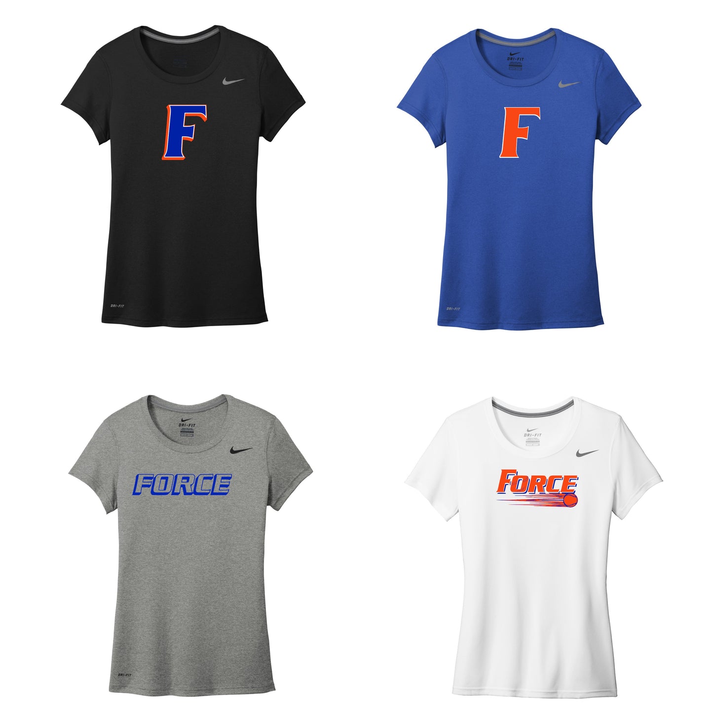 Ladies - Nike Poly Jersey Tee - (Force Softball)