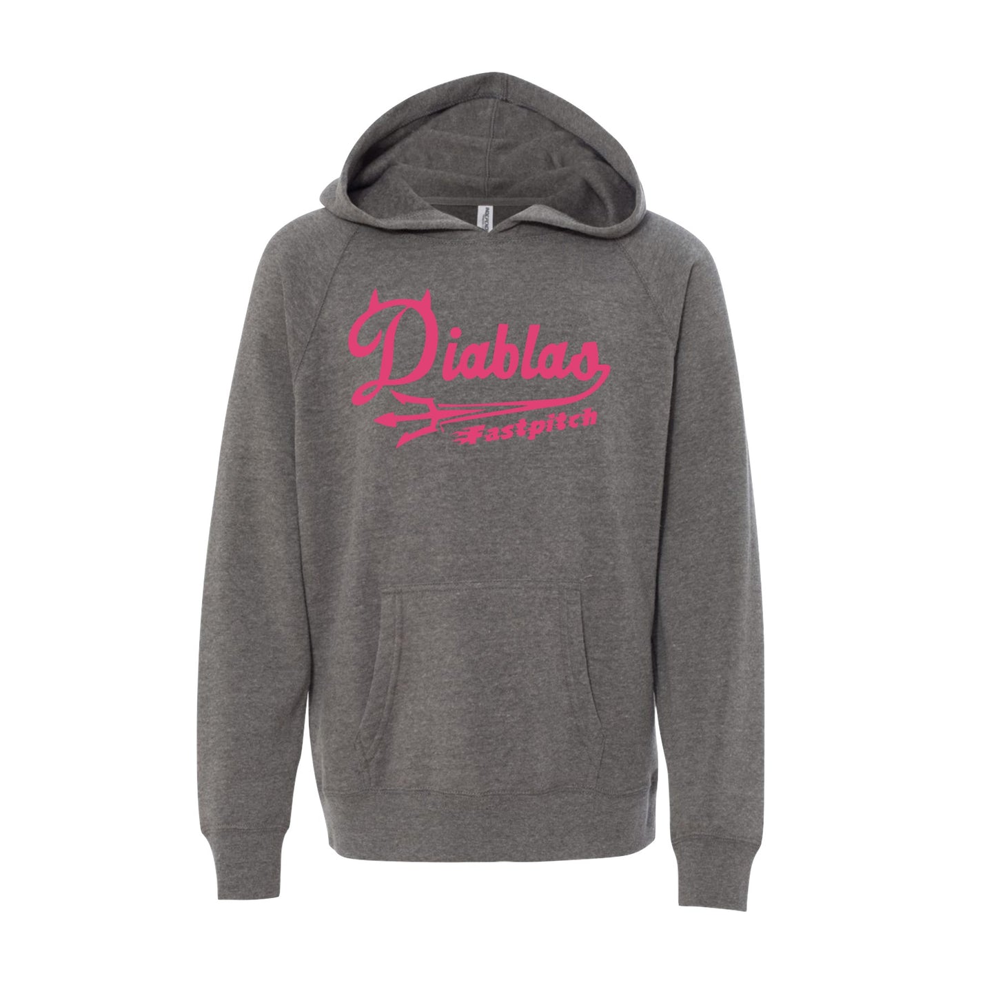 Youth - Special Blend Raglan Hooded Midweight Sweatshirt - Diablas (Pink)