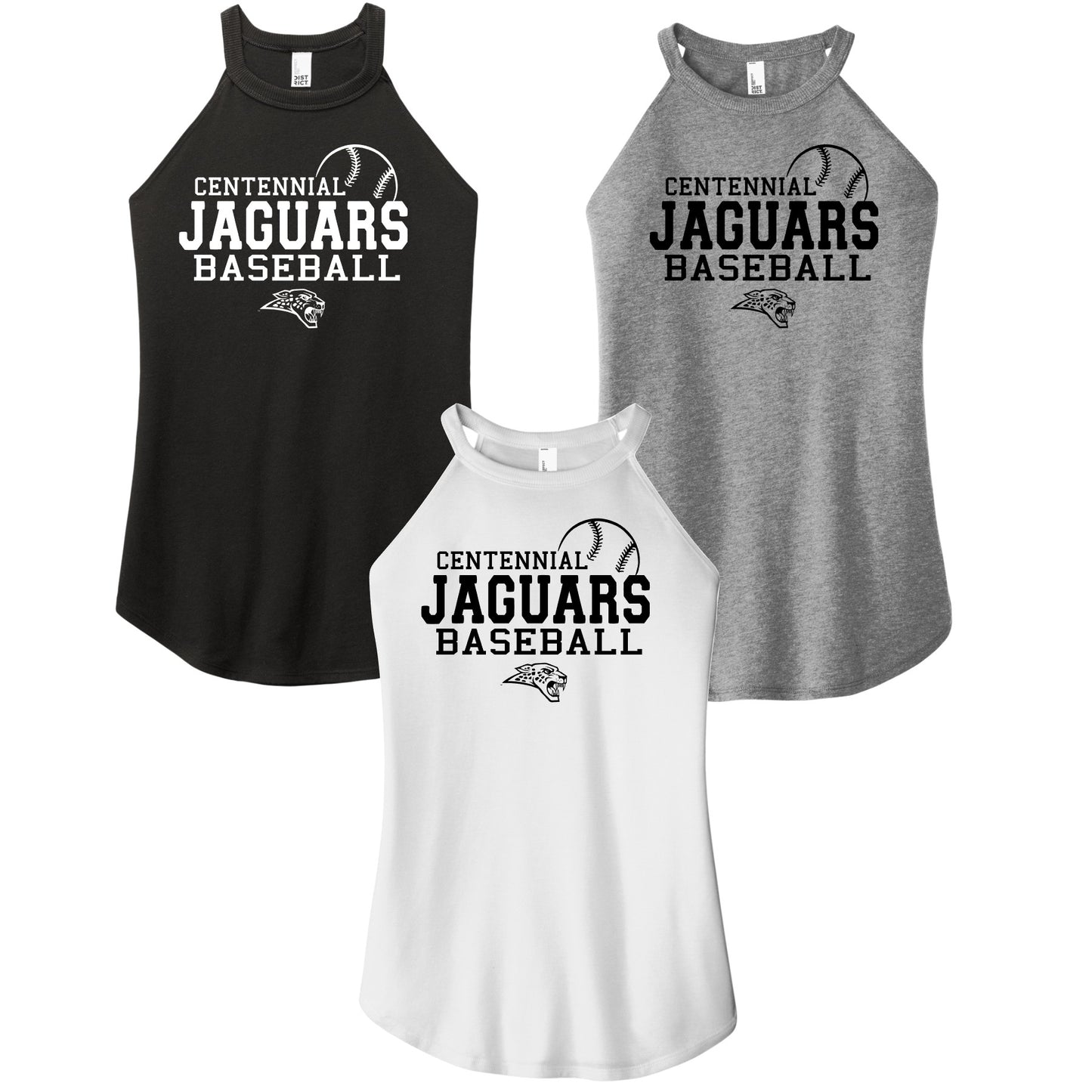 Centennial Jaguars Baseball - Ladies Perfect Tri ® Rocker Tank