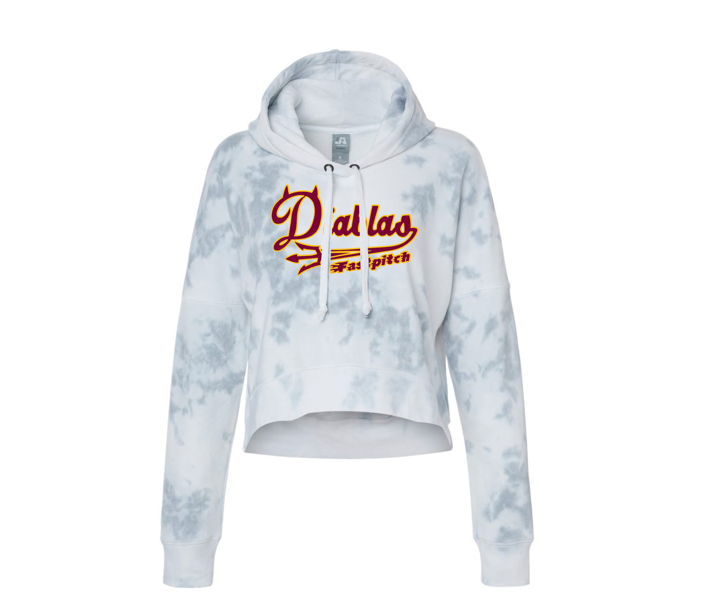 Ladies - Crop Hooded Sweatshirt - (Diablas)