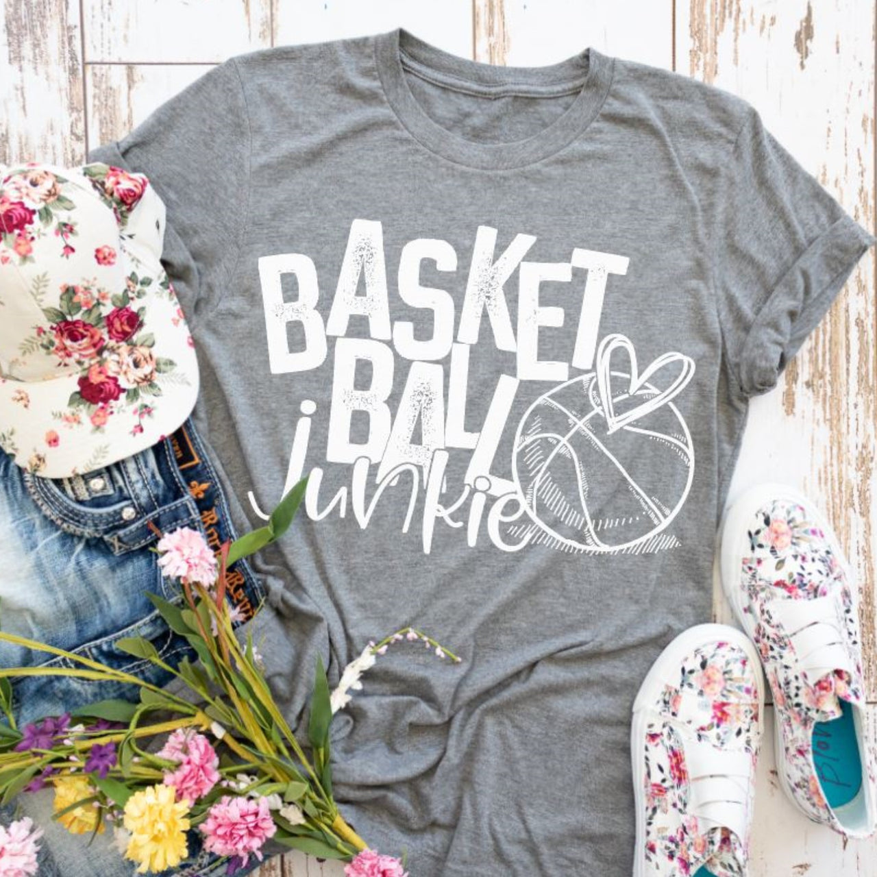Basketball Junkie - Unisex Tee (You pick the tee color)