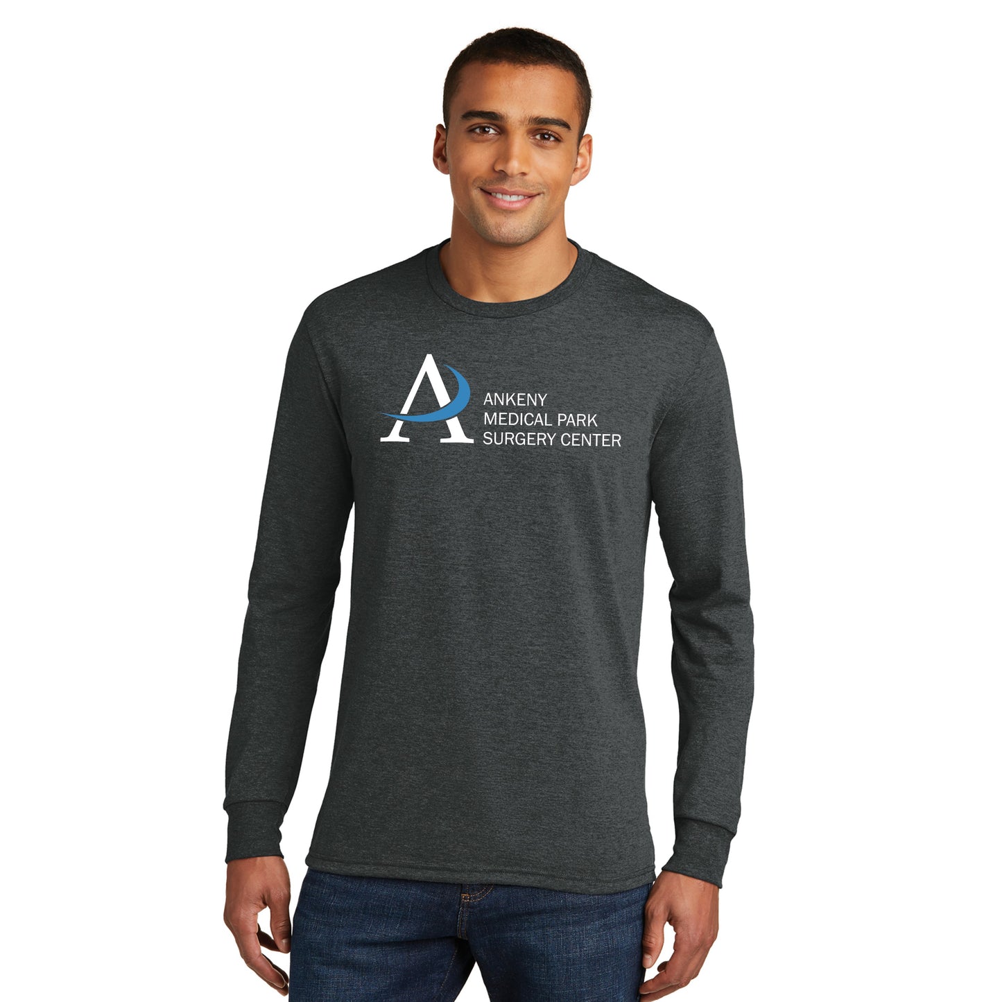 Adult - District Unisex Perfect Blend Long Sleeve Tee- (Ankeny Medical Park)