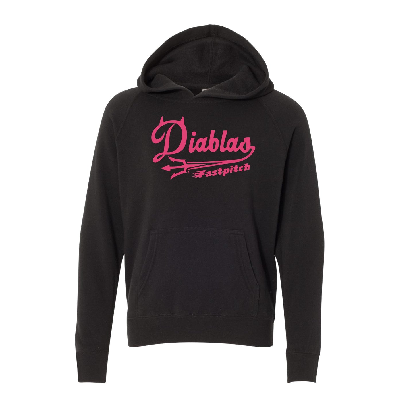 Youth - Special Blend Raglan Hooded Midweight Sweatshirt - Diablas (Pink)