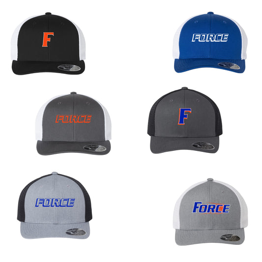 Adult - Flexfit 110M Mesh-Back Hat- (Force Softball)