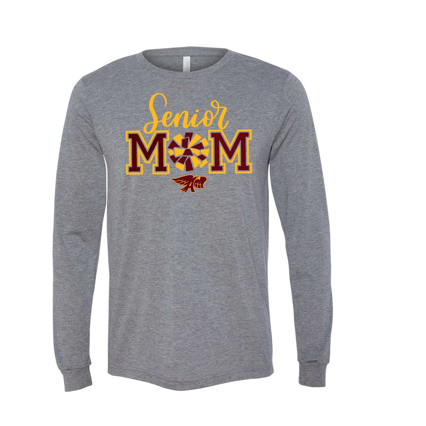 Senior Mom Hawk Cheer (6 Apparel Choices)
