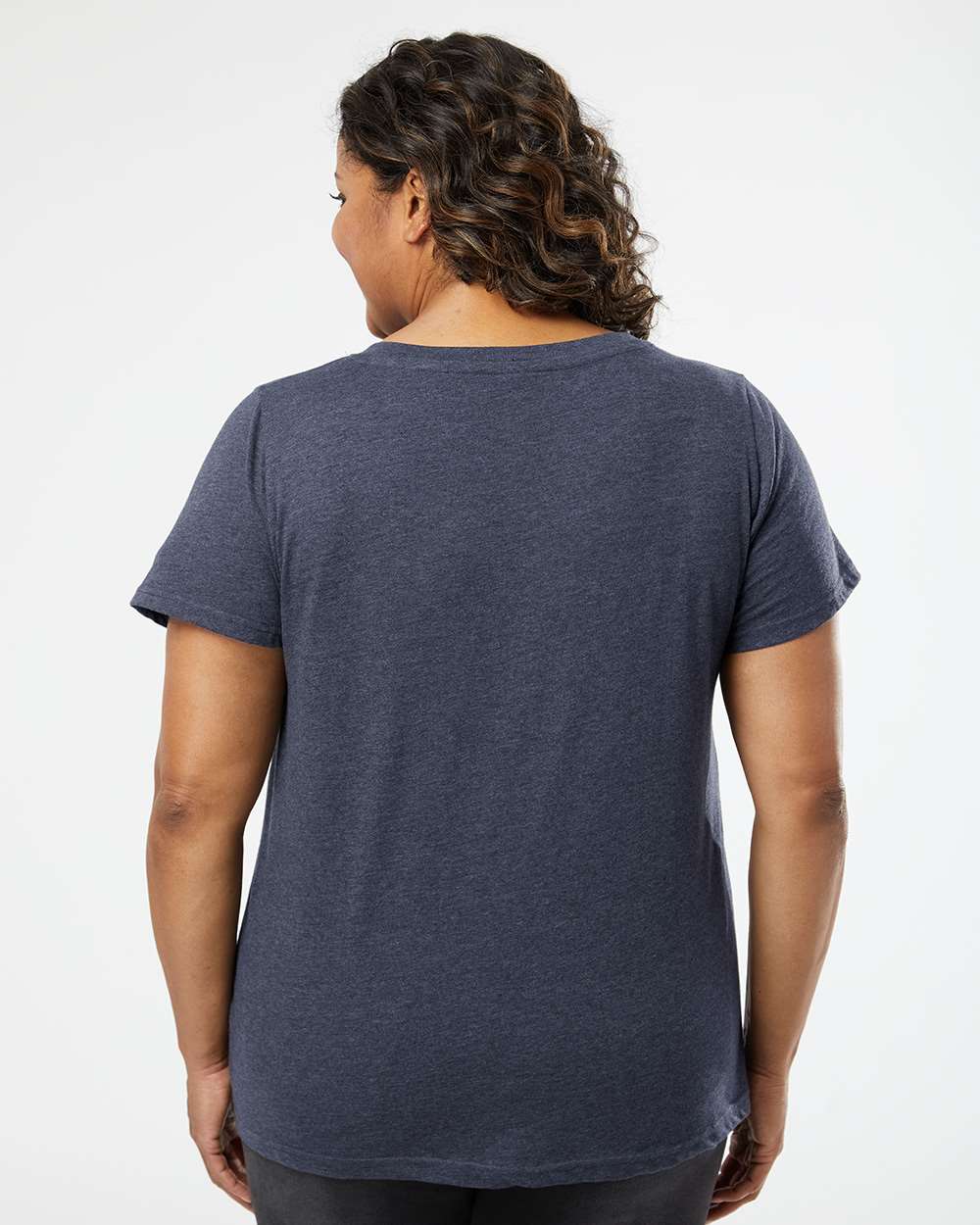 Ladies -LAT Curvy Fine Jersey V-Neck Tee - (Foster Squad)