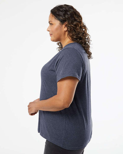 Ladies -LAT Curvy Fine Jersey V-Neck Tee - (Foster Squad)