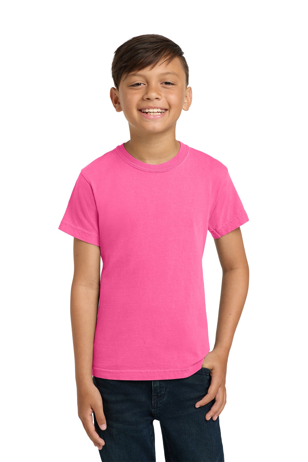 Youth - Fluffy Ghost Patch Tee (Comfort Colors)