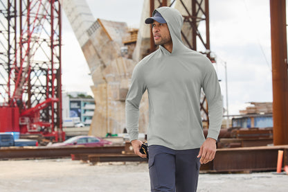 Cornerstone Pro Long Sleeve Hooded Tee | Happe Homes Company Store