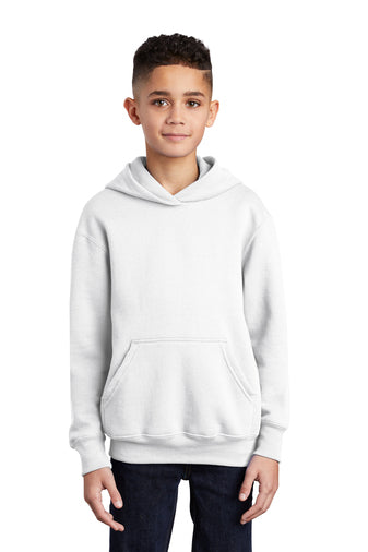 Adult, Ladies & Youth - Port & Co Fleece Hooded Sweatshirt + Tall Sizes- (Ankeny Hawks Football 2024)