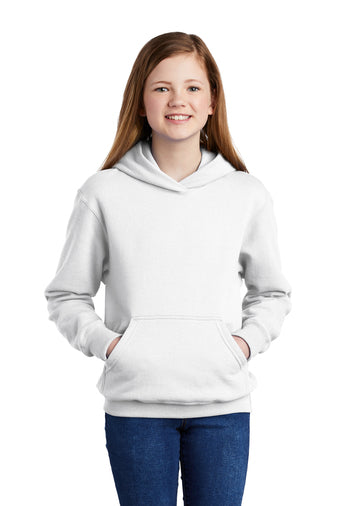 Adult, Ladies & Youth - Port & Co Fleece Hooded Sweatshirt + Tall Sizes- (Ankeny Hawks Football 2024)