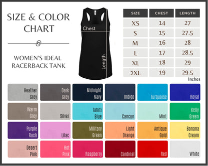 Ladies - Racerback Tank (Flight Baseball)