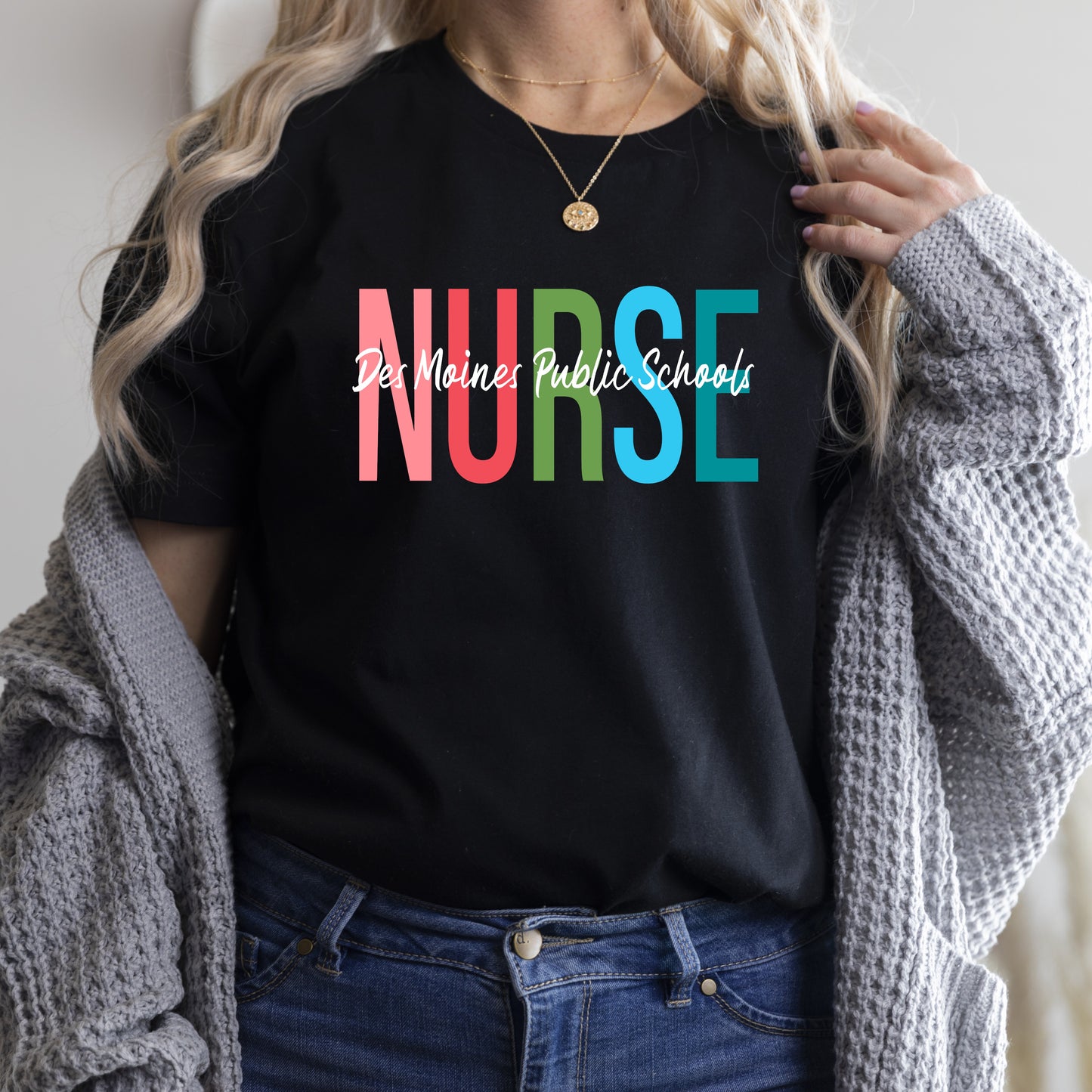 Unisex - Bella Cotton/Poly Tee - (DMPS Nurses)