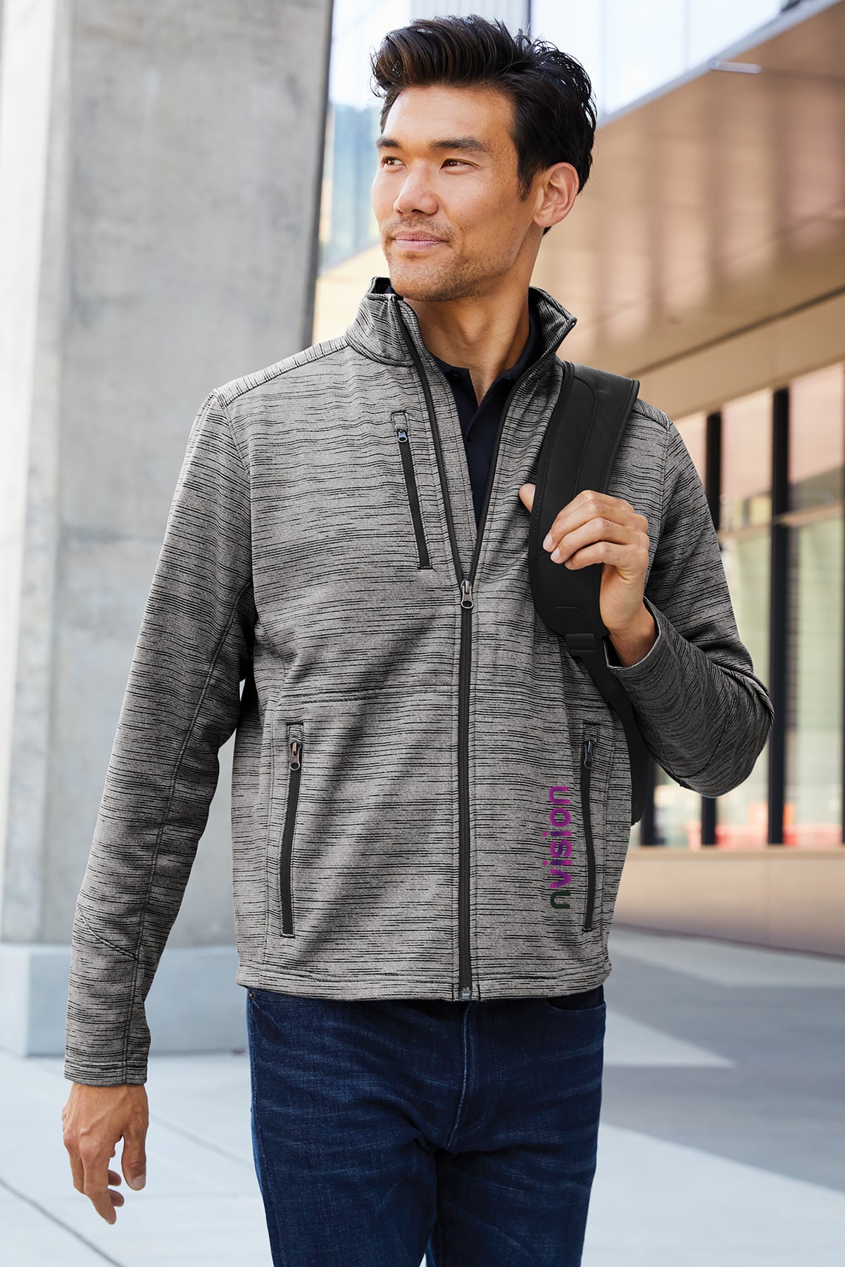 Adult & Ladies - Digi Stripe Fleece Jacket (Gameday)