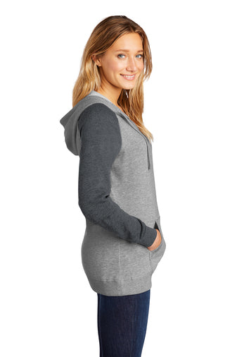 Ladies -District Lightweight Fleece Hooded Pullover (Fusion Elite)