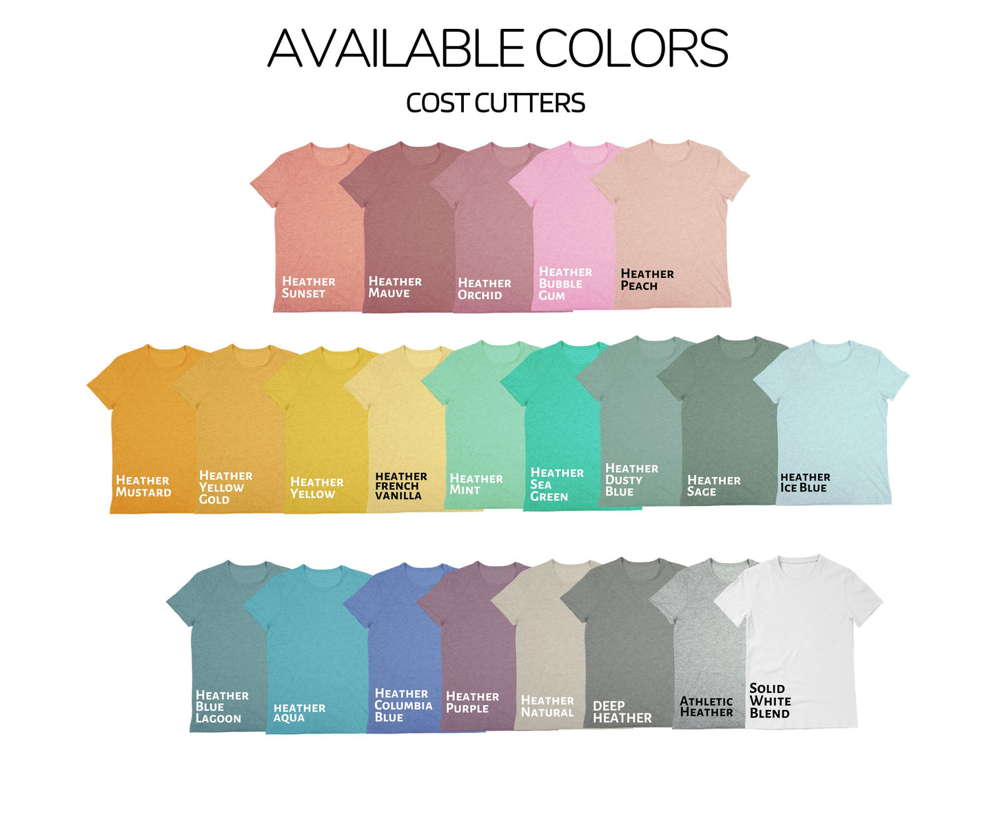 Adult - Bella Unisex Cotton/Poly Tee (Cost Cutters)