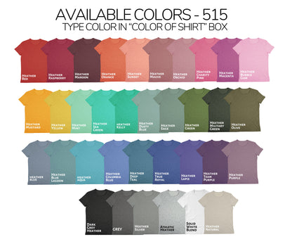 Adult - Bella Unisex Cotton/PolyTee (515 - $12 tee)