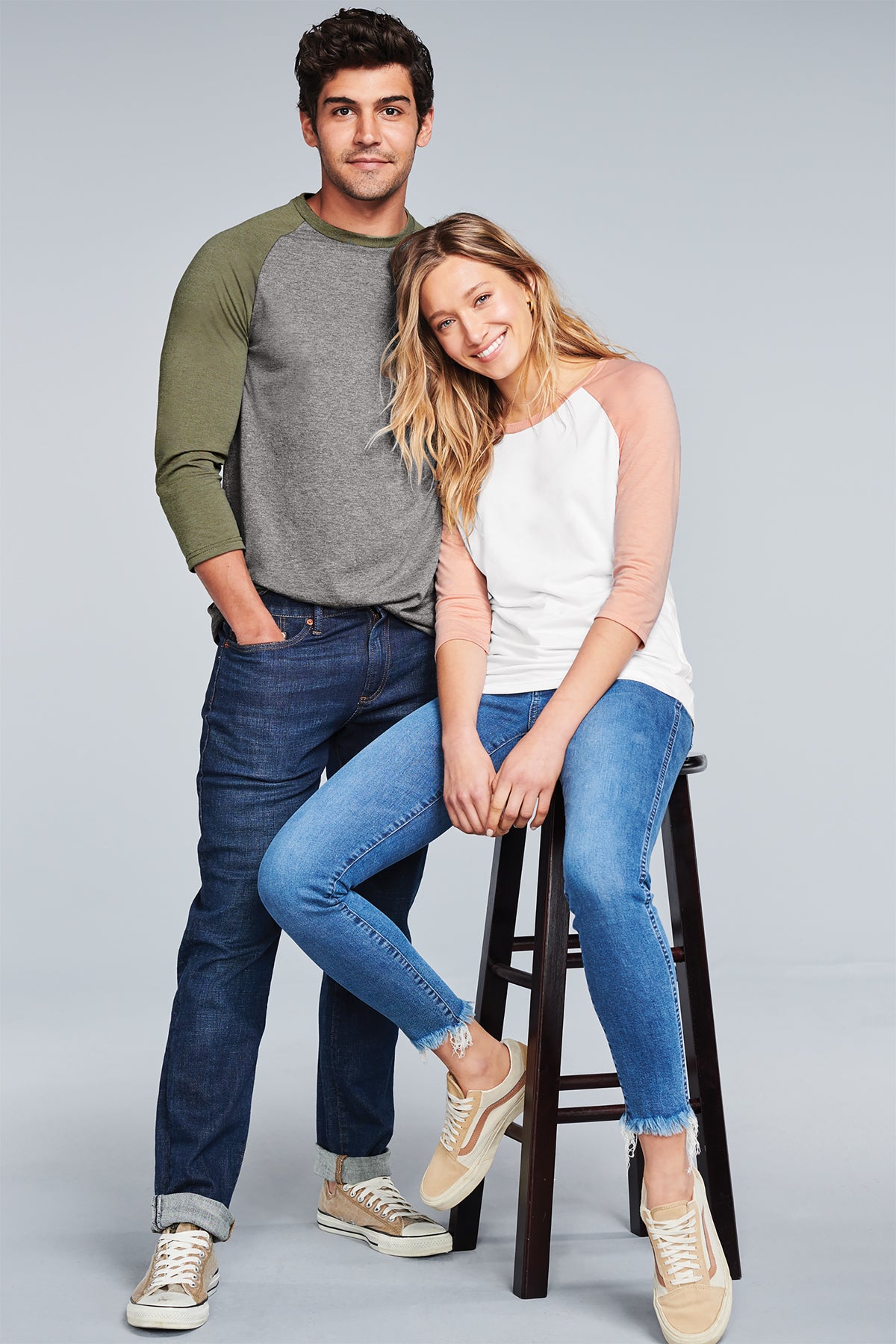 Adult  & Ladies - District 3/4 Sleeve Raglan (Dental Connections)