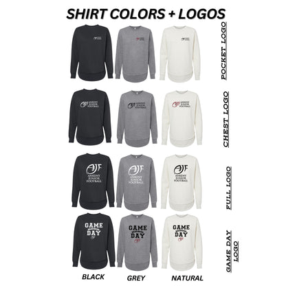 Ladies  -LAT Weekend Fleece Crewneck Sweatshirt (AJF)