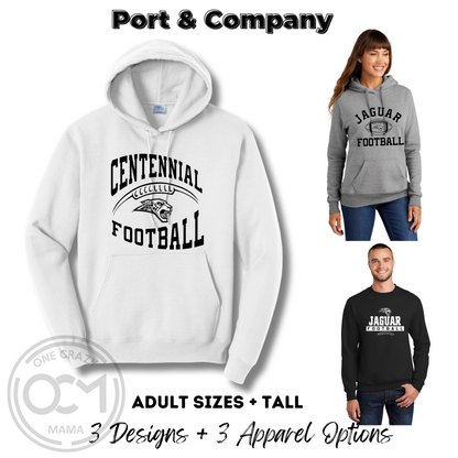 Adult - Port & Company Sweatshirts (Centennial Jaguar Football)