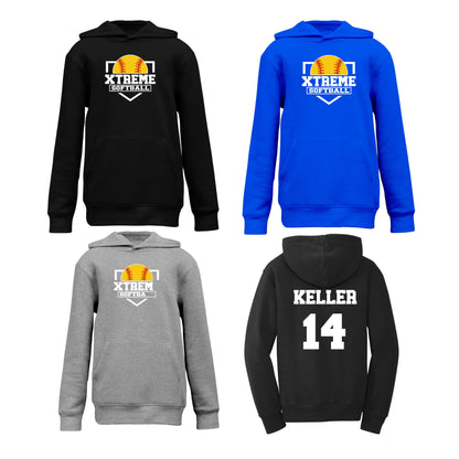 Youth & Adult - Unisex Fleece Hoodie - (Xtreme Softball)