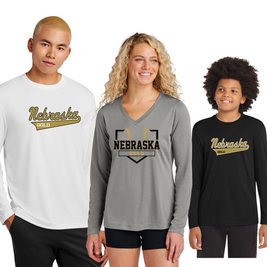 Adult & Youth - Sport Tek Tees (Nebraska Gold)