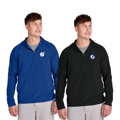 Adult - Cage 1/4-Zip Long Sleeve Jacket (Lightning Baseball