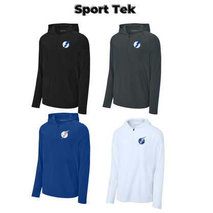 Adult - Cage 1/4-Zip Long Sleeve Jacket (Lightning Baseball