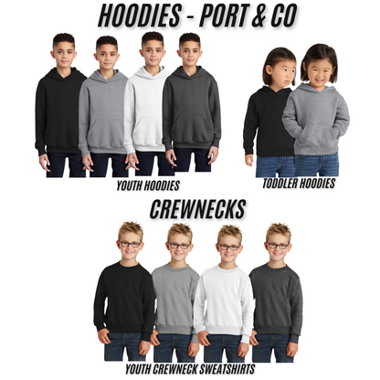 Toddler & Youth - Port & Company Sweatshirts (Centennial Jaguar Football)