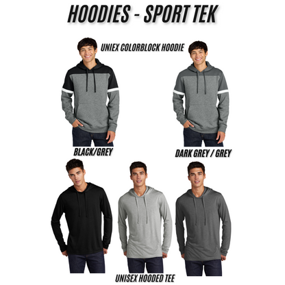 Adult - Sport Tek Colorblock Hoodie & Hooded Tee (Centennial Jaguar Football)