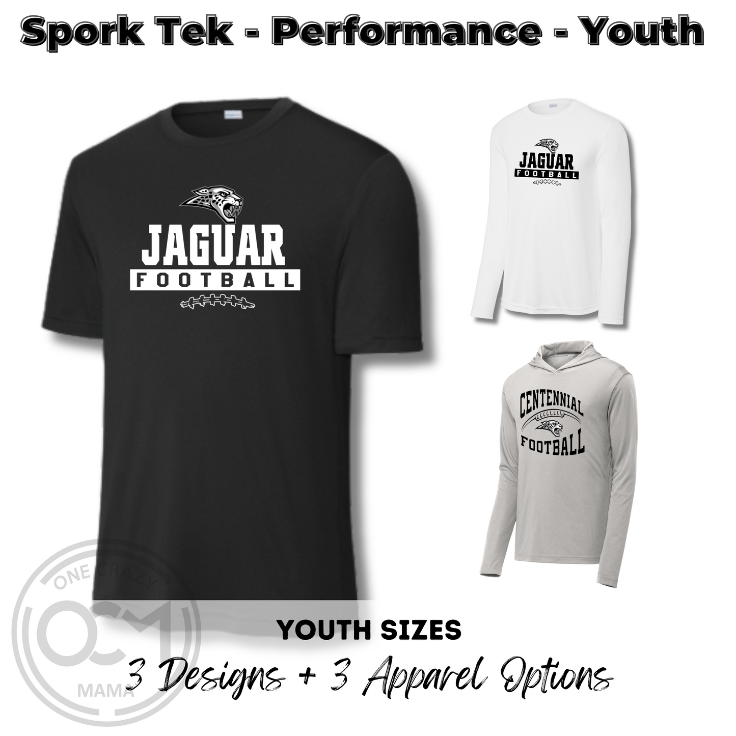 Youth - Sport Tek Performance Apparel (Centennial Jaguar Football)