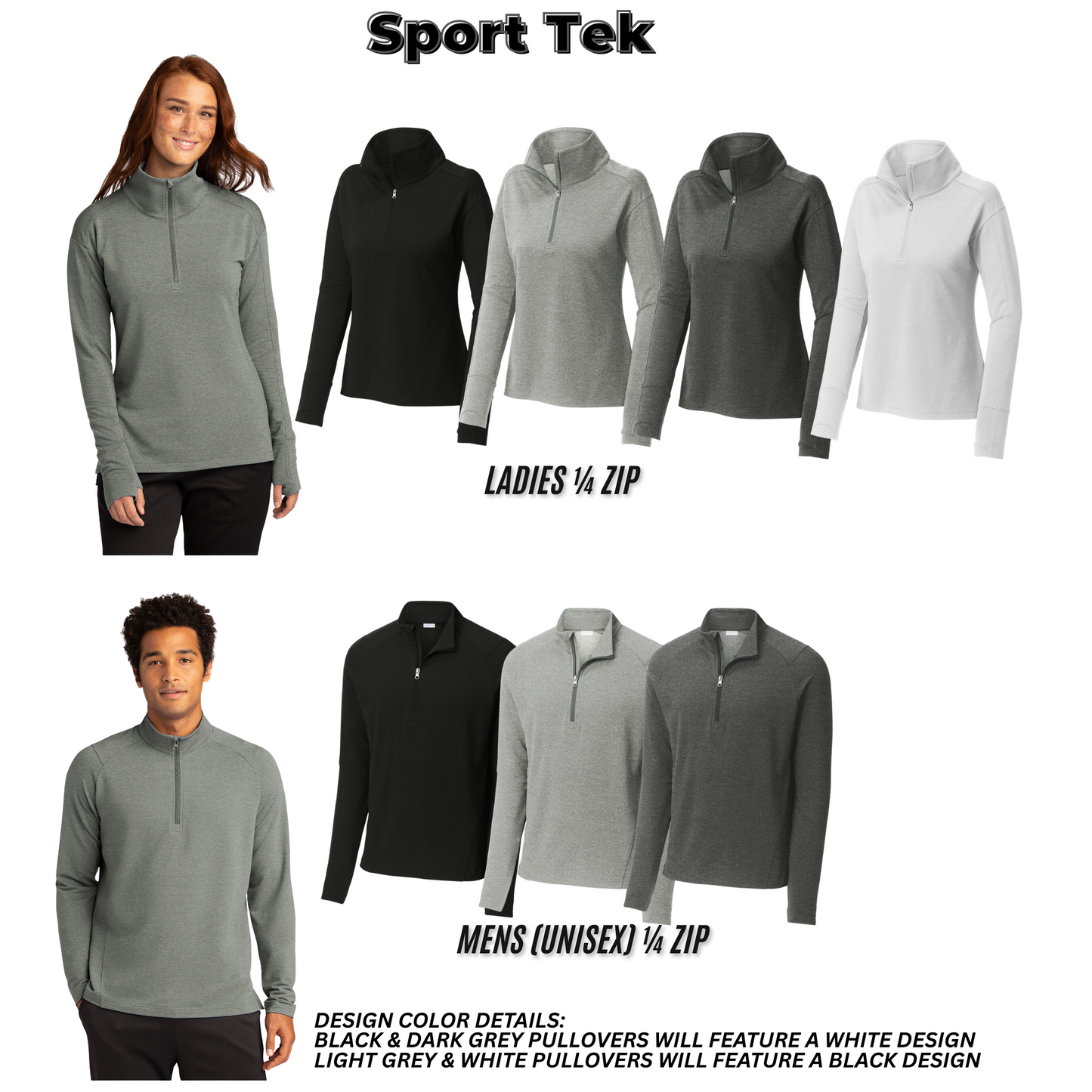 Adult & Ladies - Sport Tek Flex Fleece 1/4 Zip (Centennial Jaguar Football)