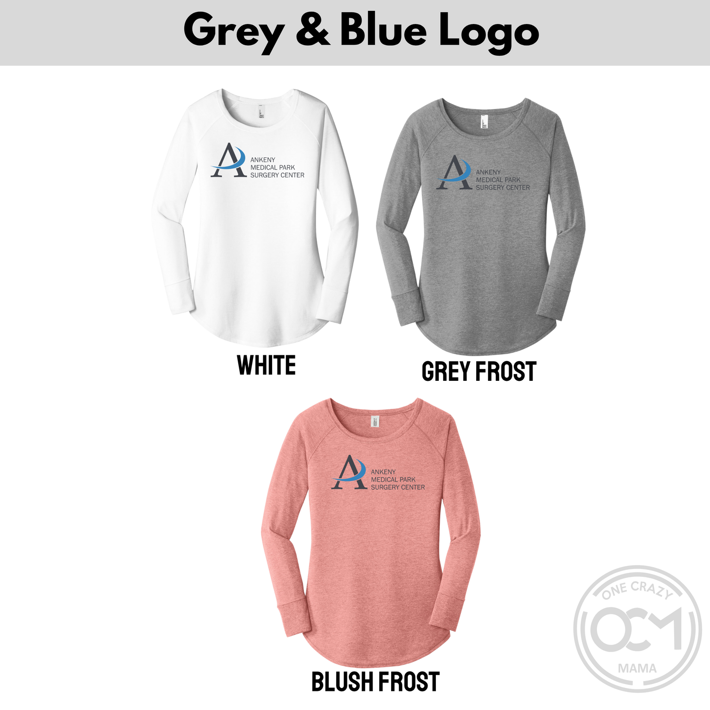 District - Ladies Long Sleeve Tunic Tee  (Ankeny Medical Park)
