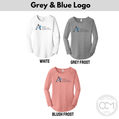 District - Ladies Long Sleeve Tunic Tee  (Ankeny Medical Park)
