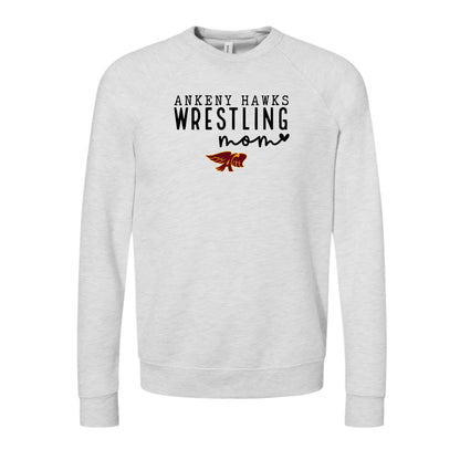 Adult - Unisex Crewneck Raglan Sweatshirt - (Ankeny Hawks Wrestling)