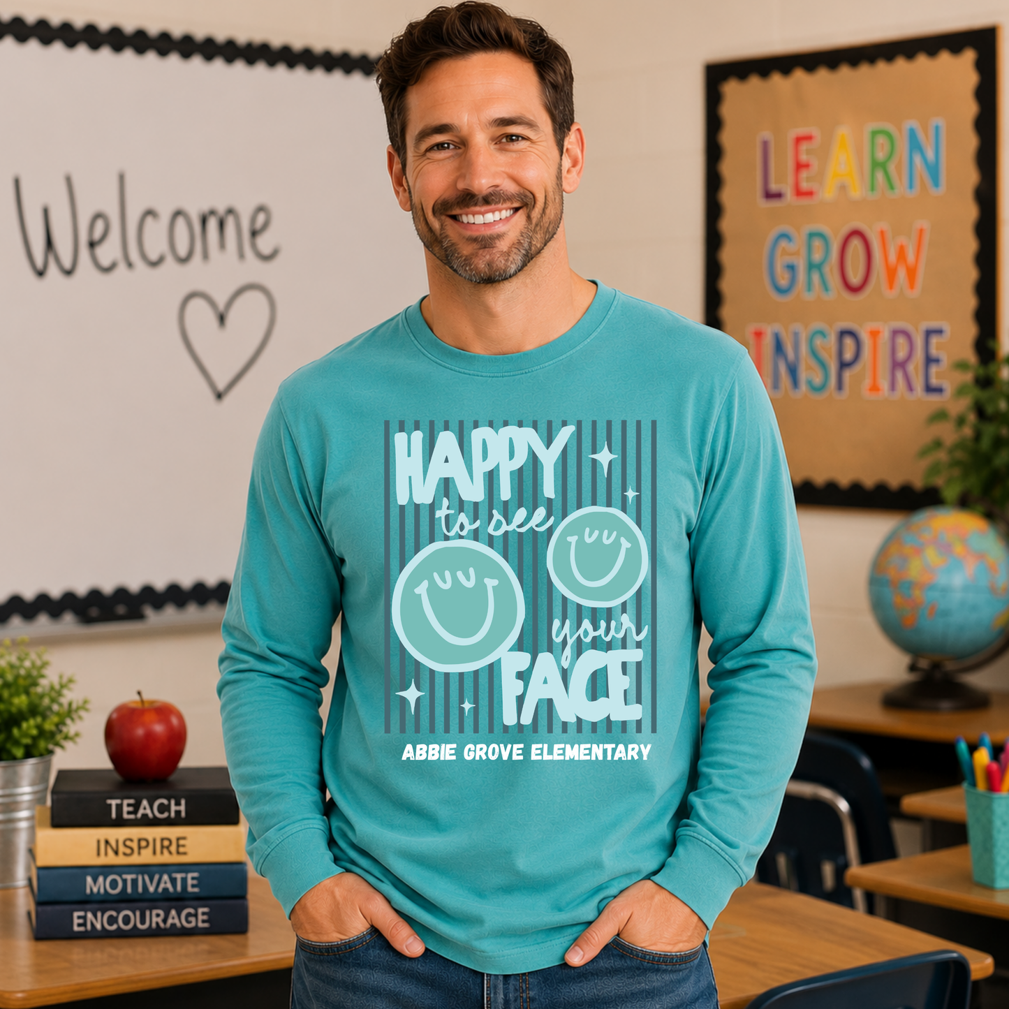 Comfort Colors - Unisex Crewneck Sweatshirt (Abbie Grove Elementary)