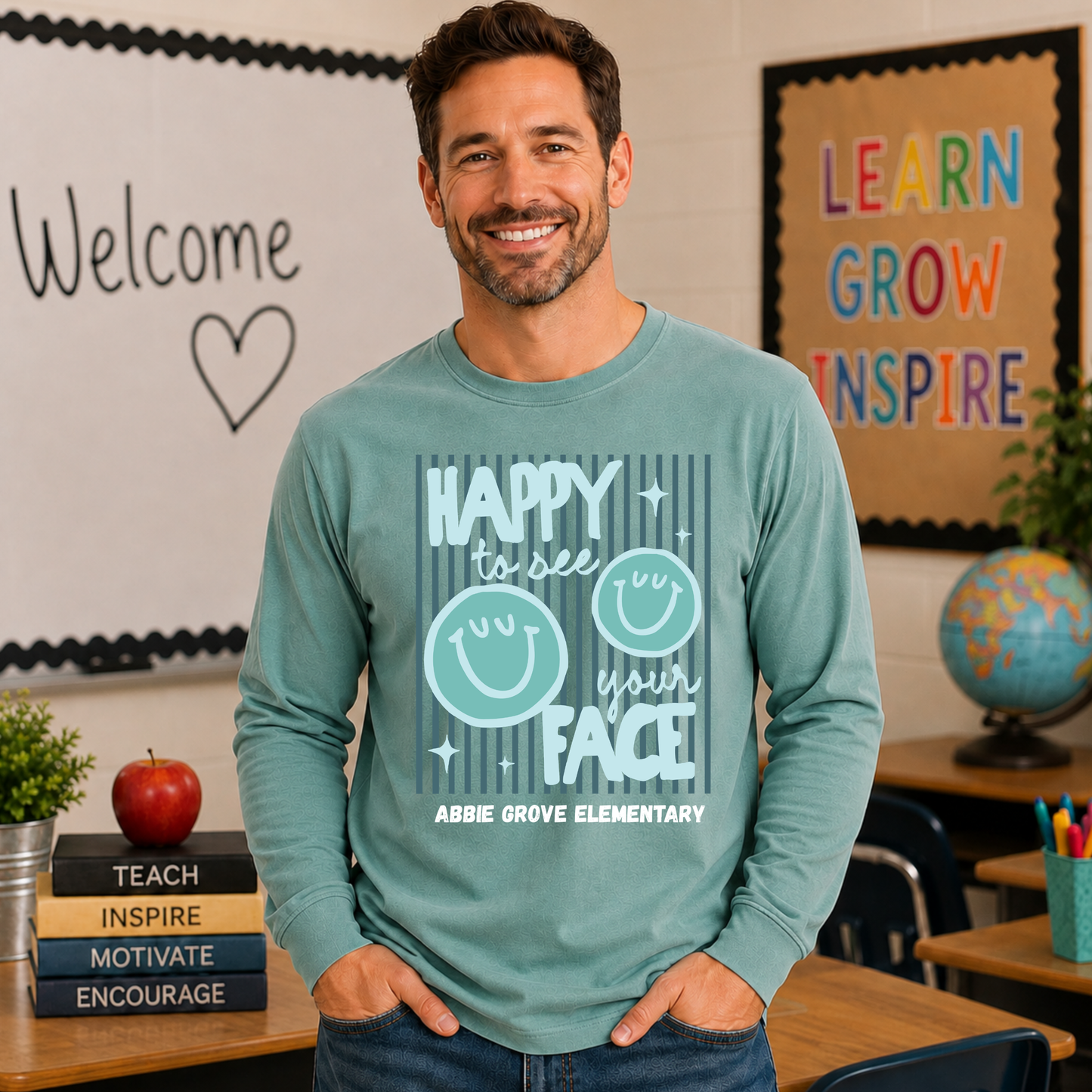 Comfort Colors - Unisex Long Sleeve Tee (Abbie Grove Elementary)
