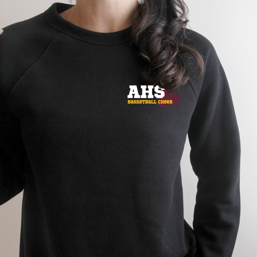 Bella+Canvas - Unisex Crewneck Sweatshirt - (Ankeny Hawks Basketball Cheer)