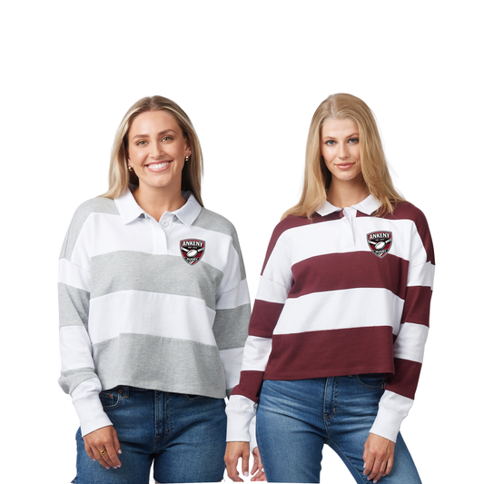 Ladies - Boxy Striped Rugby Shirt (Ankeny Rugby)