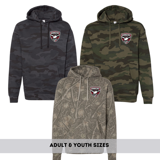 Adult & Youth - Camo Hoodies (Ankeny Rugby)