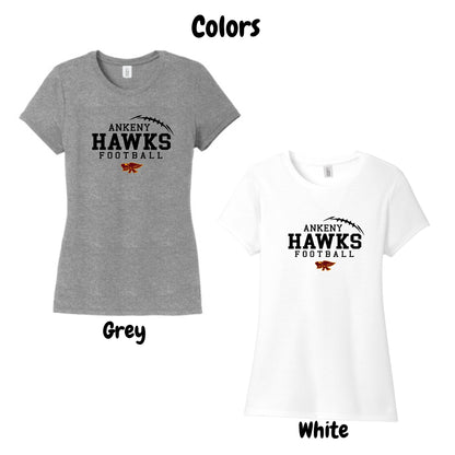 Ladies - District Perfect Tri Tee (Ankeny Hawks Football 2024)