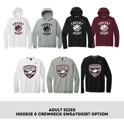 Adult - Hoodie & Crewneck Sweatshirt (Ankeny Rugby)