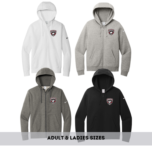 Adult & Ladies - Full zip hoodie (Ankeny Rugby)