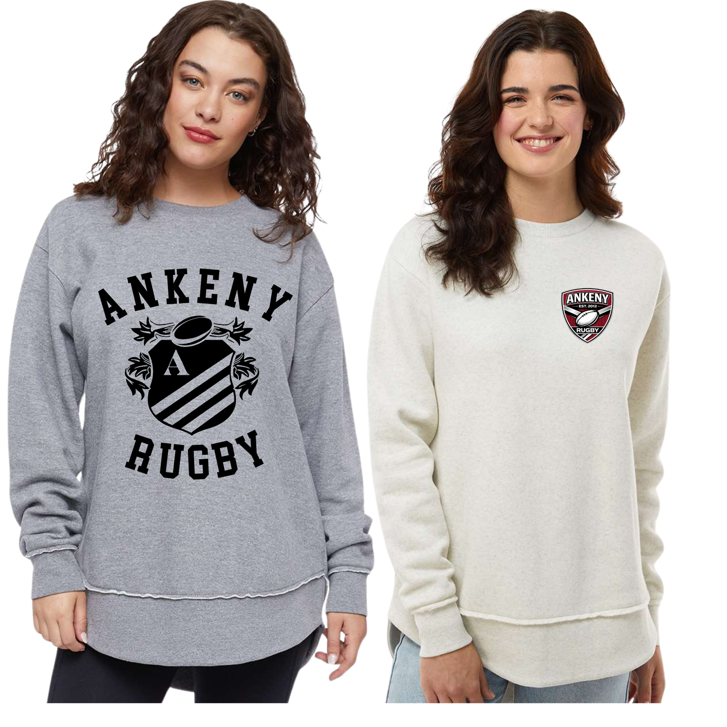 Ladies  - Fleece Crewneck Sweatshirt (Ankeny Rugby)