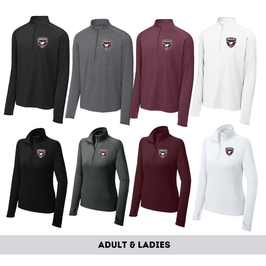 Adult & Ladies- 1/4 zip pullover (Ankeny Rugby)