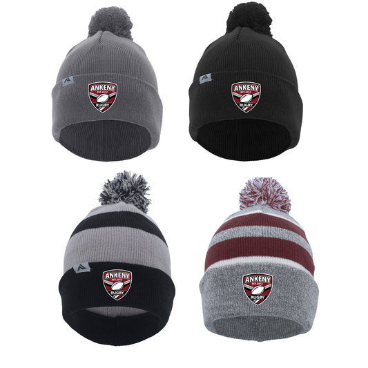 Knit Pacific Pom Beanie (Ankeny Rugby)