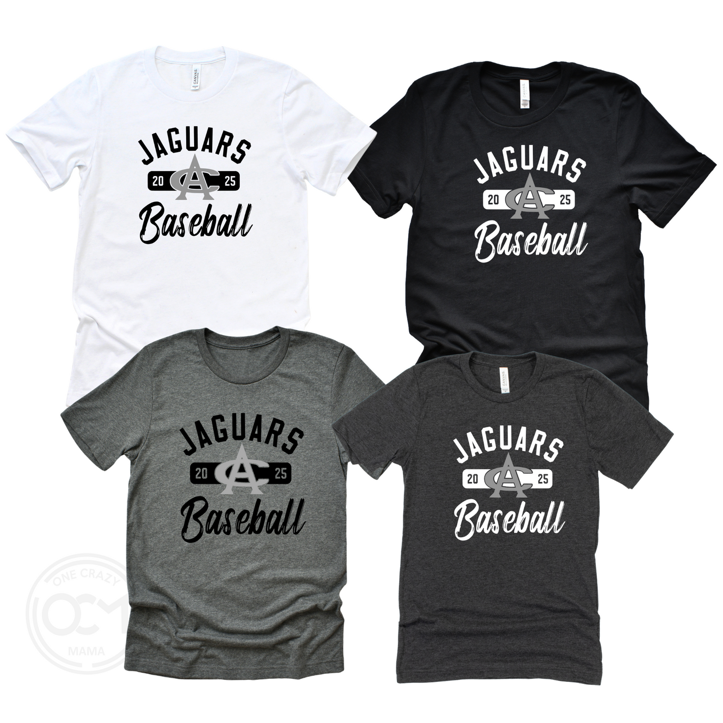Adult & Youth - Next Level or Bella+ Canvas Tee - (Centennial Jaguar Baseball)