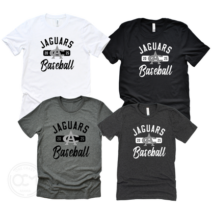 Adult & Youth - Next Level or Bella+ Canvas Tee - (Centennial Jaguar Baseball)