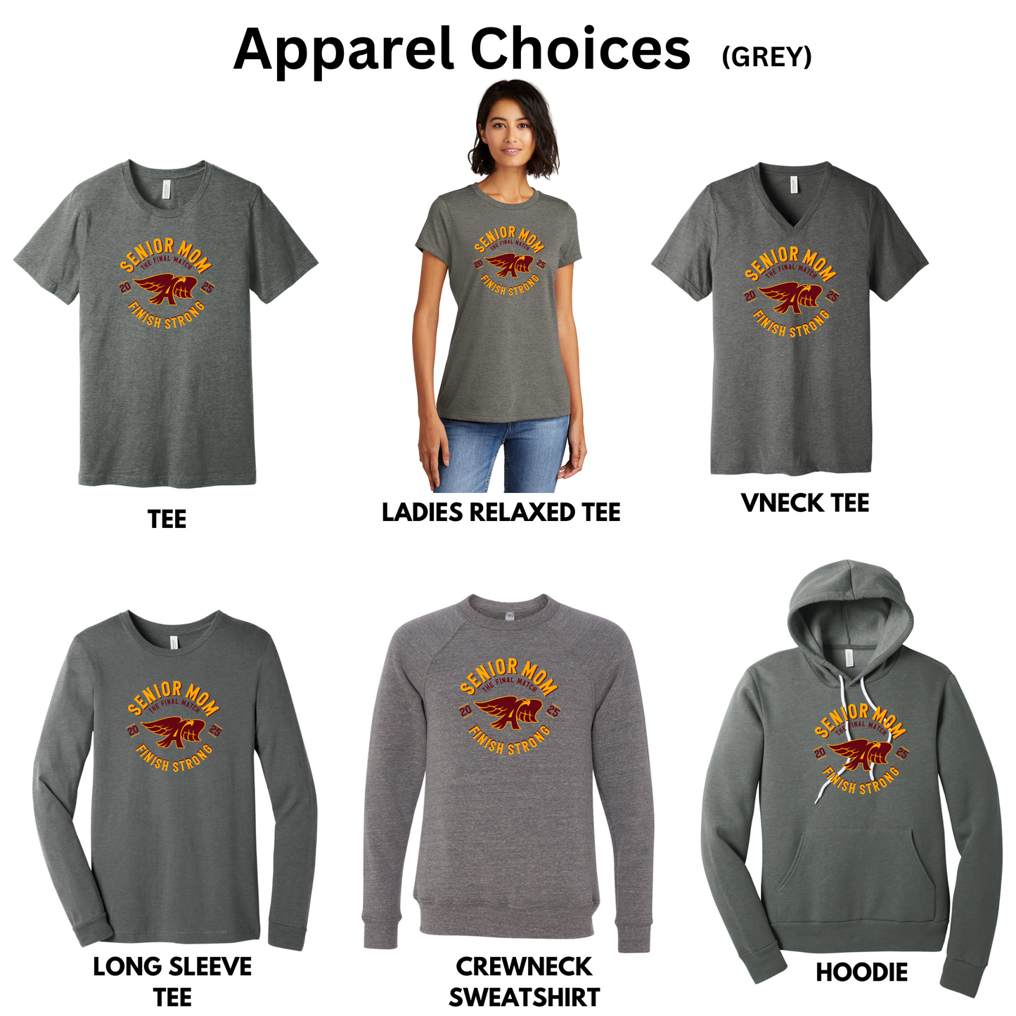 Adult - (6 Shirt Styles) - (Hawks Senior Wrestling Mom)