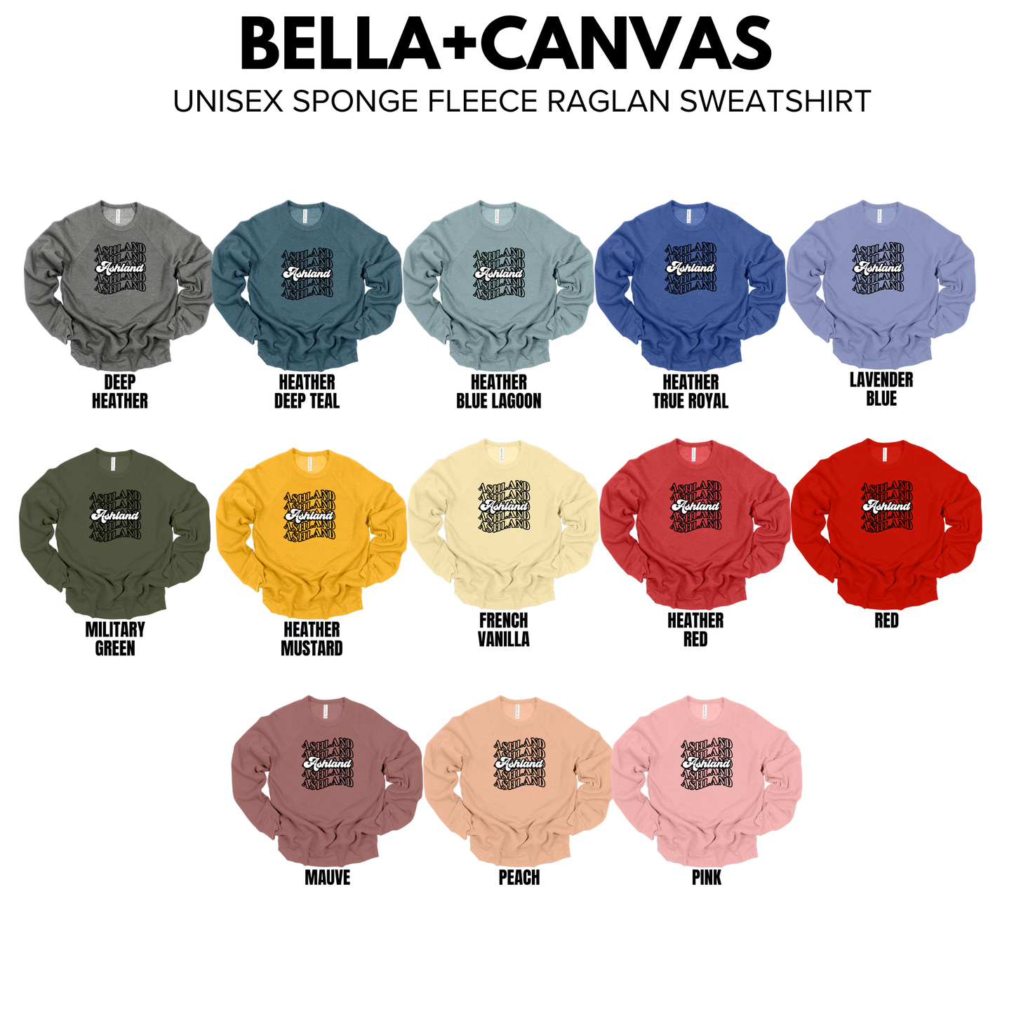 Bella+Canvas - Unsiex Crewneck Sweatshirt (Ashland Ridge)